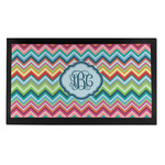 Retro Chevron Monogram Bar Mat - Small