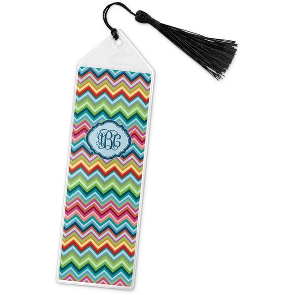 Custom Retro Chevron Monogram Book Mark w/Tassel (Personalized)