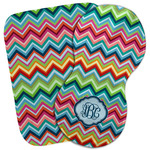 Retro Chevron Monogram Burp Cloth