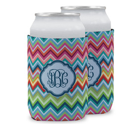 Retro Chevron Monogram Can Cooler (12 oz)