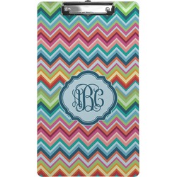 Retro Chevron Monogram Clipboard (Legal Size) (Personalized)