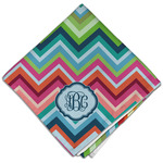 Retro Chevron Monogram Cloth Dinner Napkin - Single