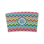 Retro Chevron Monogram Coffee Cup Sleeve