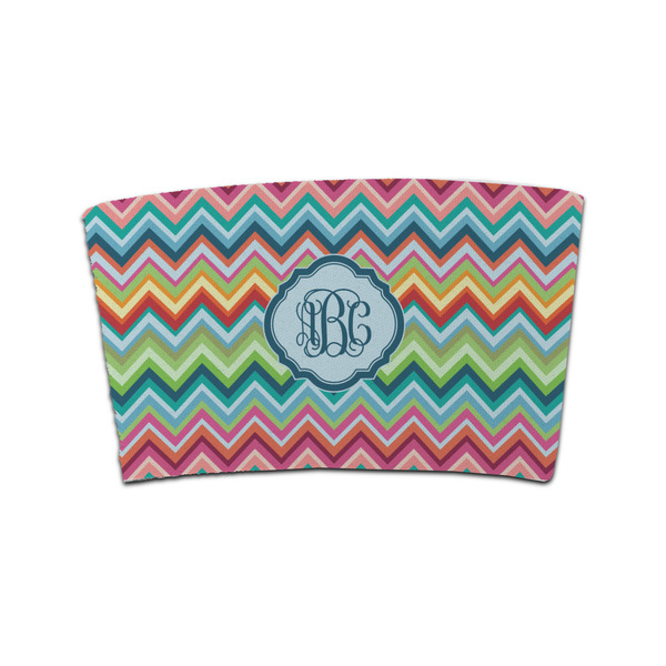 Custom Retro Chevron Monogram Coffee Cup Sleeve