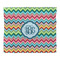 Retro Chevron Monogram Comforter - King - Front