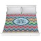 Retro Chevron Monogram Comforter (King)