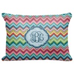 Retro Chevron Monogram Decorative Baby Pillowcase - 16"x12" (Personalized)