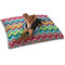 Retro Chevron Monogram Dog Bed - Small LIFESTYLE