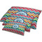 Retro Chevron Monogram Dog Beds - MAIN (sm, med, lrg)