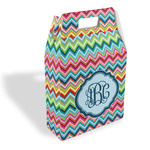 Retro Chevron Monogram Gable Favor Box