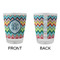 Retro Chevron Monogram Glass Shot Glass - Standard - APPROVAL