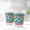 Retro Chevron Monogram Glass Shot Glass - Standard - LIFESTYLE