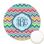 Retro Chevron Monogram Printed Cookie Topper - 2.5"