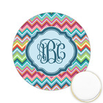 Retro Chevron Monogram Printed Cookie Topper - 2.15"