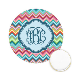 Retro Chevron Monogram Printed Cookie Topper - 2.15"