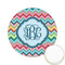 Retro Chevron Monogram Icing Circle - Small - Front