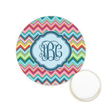 Retro Chevron Monogram Printed Cookie Topper - 1.25"