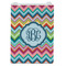 Retro Chevron Monogram Jewelry Gift Bag - Matte - Front