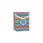 Retro Chevron Monogram Jewelry Gift Bags - Matte