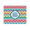 Retro Chevron Monogram Jigsaw Puzzle 500 Piece - Front