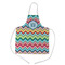 Retro Chevron Monogram Kid's Aprons - Medium Approval