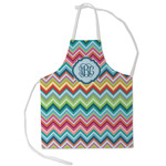 Retro Chevron Monogram Kid's Apron - Small