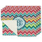 Retro Chevron Monogram Linen Placemat - MAIN Set of 4 (single sided)