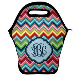 Retro Chevron Monogram Lunch Bag