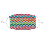 Retro Chevron Monogram Adult Cloth Face Mask