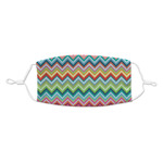 Retro Chevron Monogram Kid's Cloth Face Mask