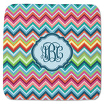 Retro Chevron Monogram Memory Foam Bath Mat - 48"x48" (Personalized)