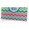 Retro Chevron Monogram Microfiber Dish Rag - FOLDED (half)