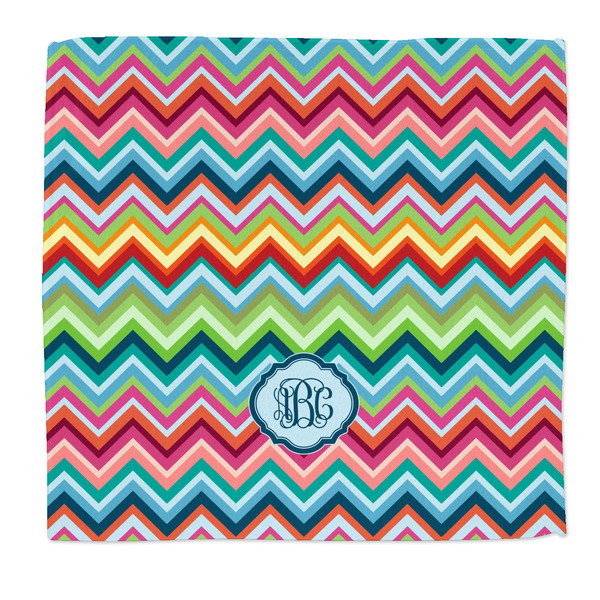 Custom Retro Chevron Monogram Microfiber Dish Rag