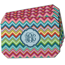 Retro Chevron Monogram Dining Table Mat - Octagon