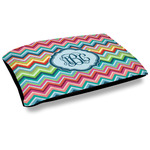 Retro Chevron Monogram Dog Bed