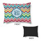 Retro Chevron Monogram Outdoor Dog Beds - Medium - APPROVAL