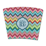 Retro Chevron Monogram Party Cup Sleeve - without bottom