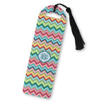 Retro Chevron Monogram Plastic Bookmark