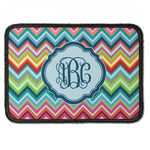 Retro Chevron Monogram Iron On Rectangle Patch