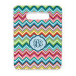 Retro Chevron Monogram Rectangular Trivet with Handle