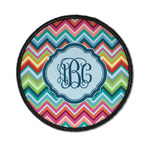 Retro Chevron Monogram Iron On Round Patch