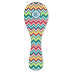 Retro Chevron Monogram Ceramic Spoon Rest