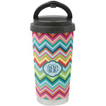 Retro Chevron Monogram Stainless Steel Coffee Tumbler (Personalized)