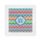 Retro Chevron Monogram Standard Cocktail Napkins