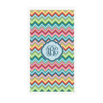 Retro Chevron Monogram Guest Paper Towels - Full Color - Standard