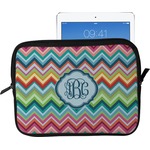 Retro Chevron Monogram Tablet Case / Sleeve - Large (Personalized)