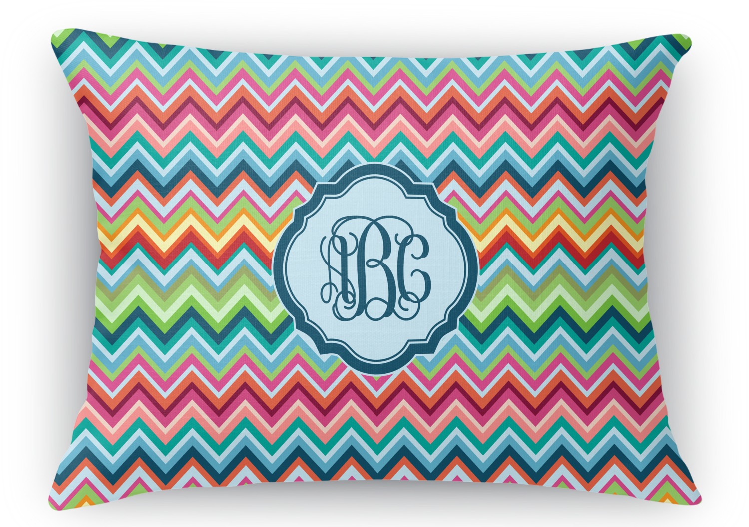 Monogram shops throw pillow