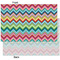 Retro Chevron Monogram Tissue Paper - Heavyweight - XL - Front & Back