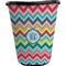 Retro Chevron Monogram Waste Basket (Black)