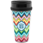 Retro Chevron Monogram Acrylic Travel Mug without Handle (Personalized)